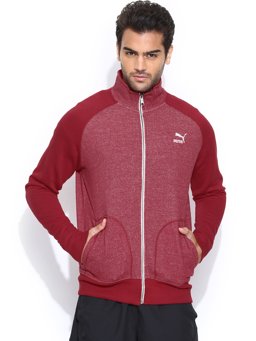 puma sweatshirts myntra