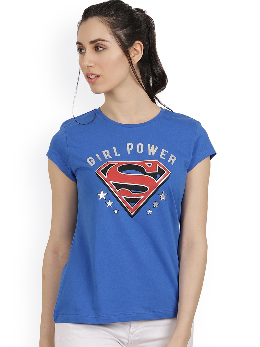 blue superman t shirt