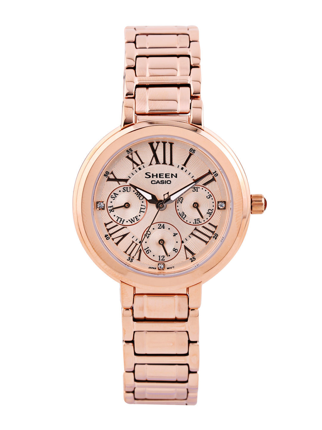 casio sheen gold watch