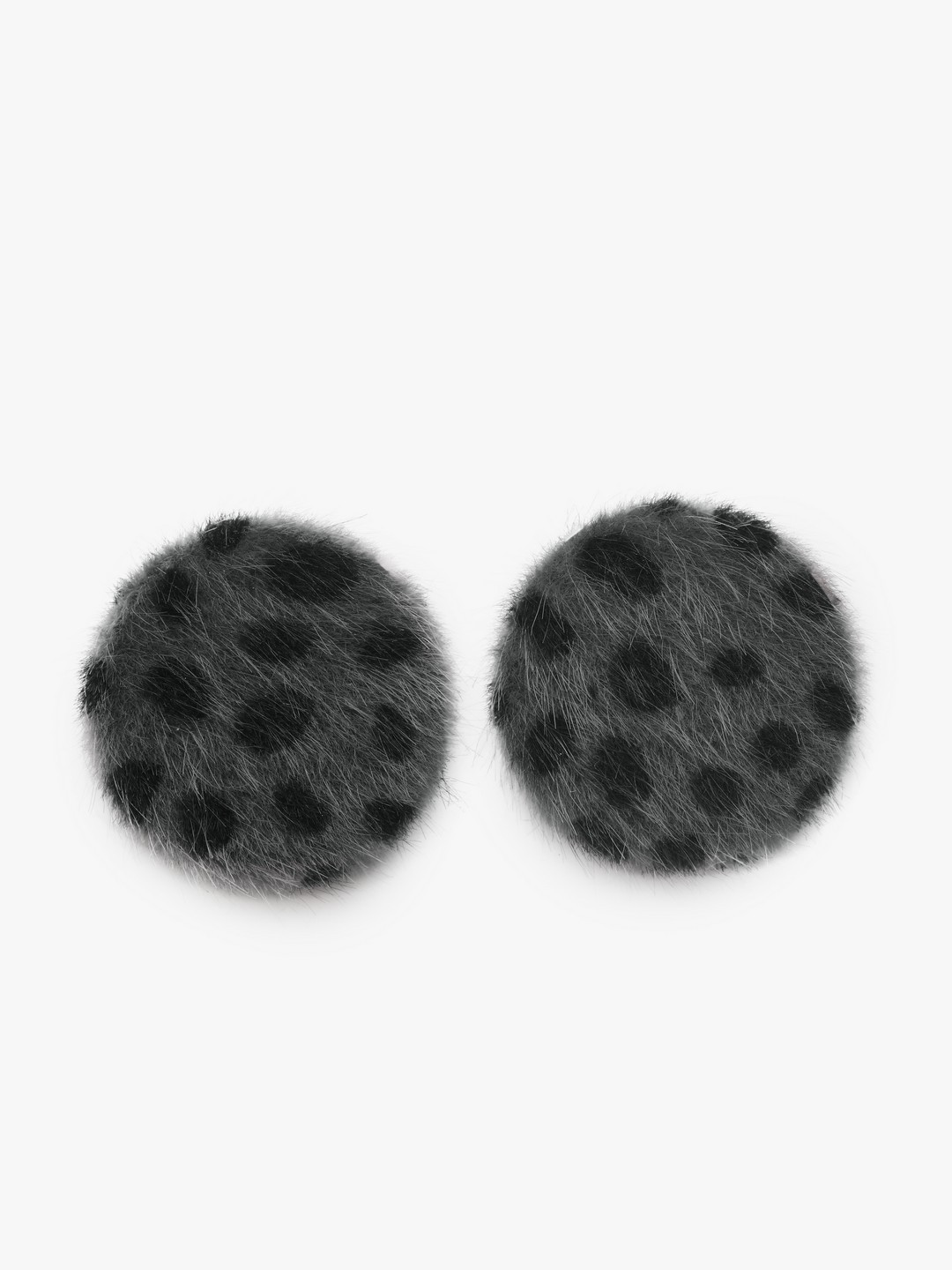 Moedbuille Grey Circular Studs