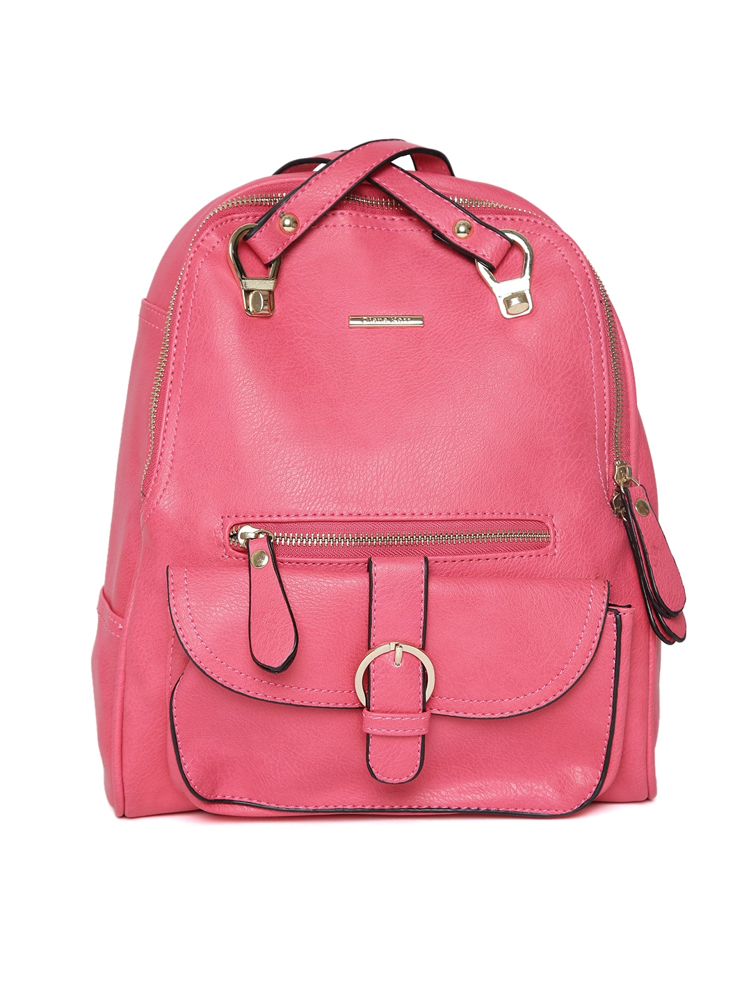 Buy Diana Korr Women Pink Solid Backpack Backpacks for Women
