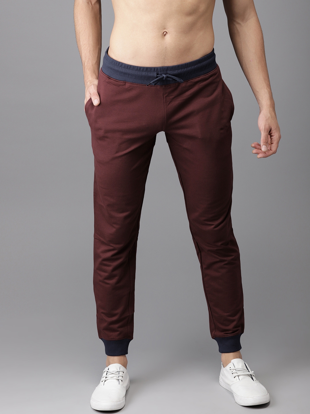 maroon joggers mens