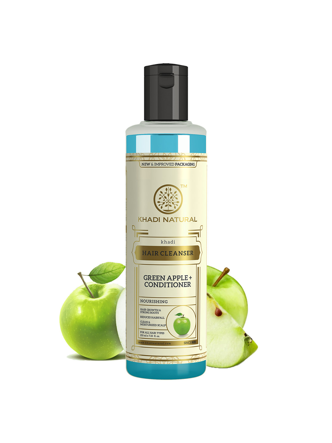 Khadi Natural Green Apple Shampoo with Conditioner - 210ml