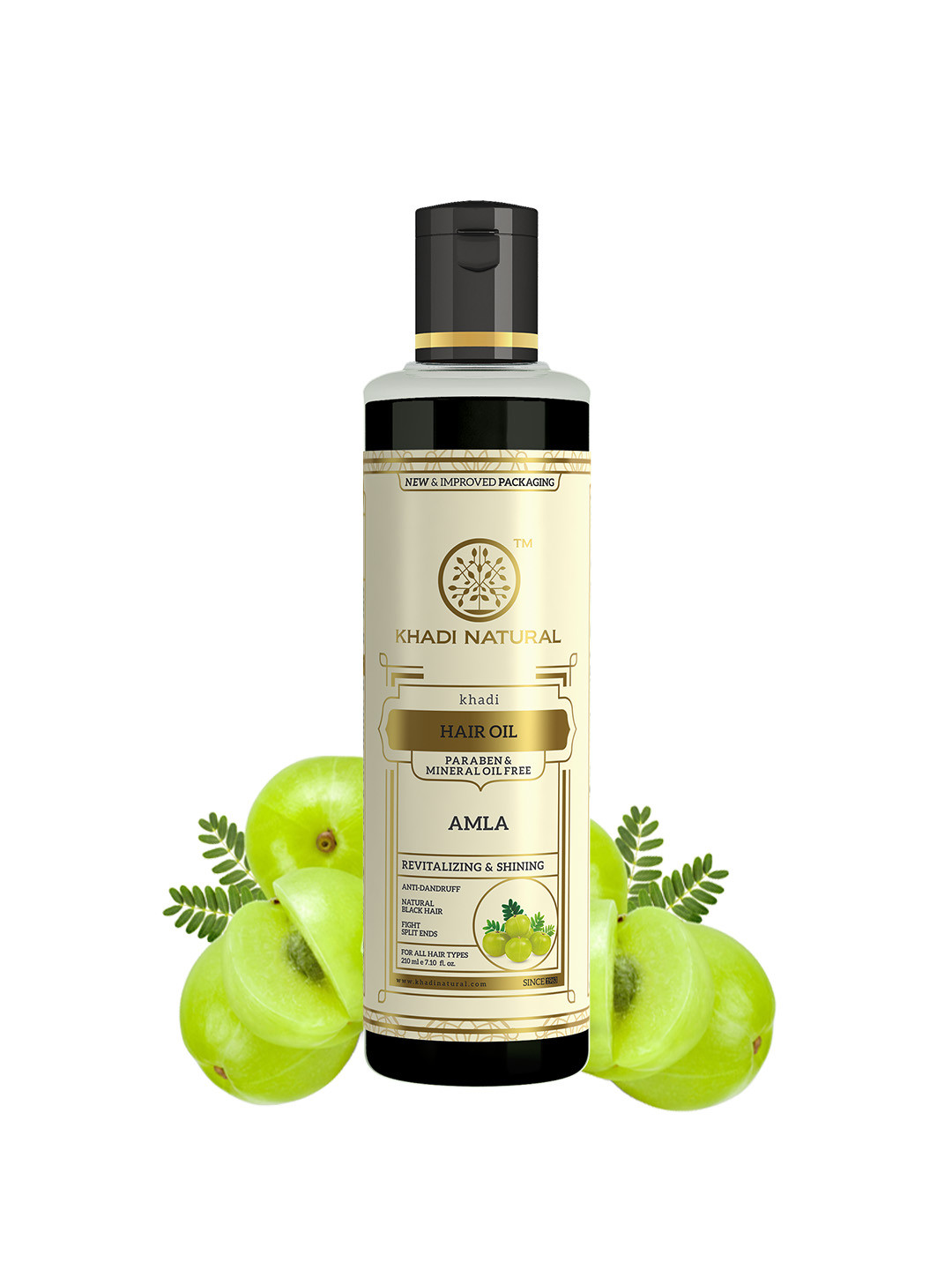 Khadi Natural Amla Hair Oil to Strengthen Roots - 210ml