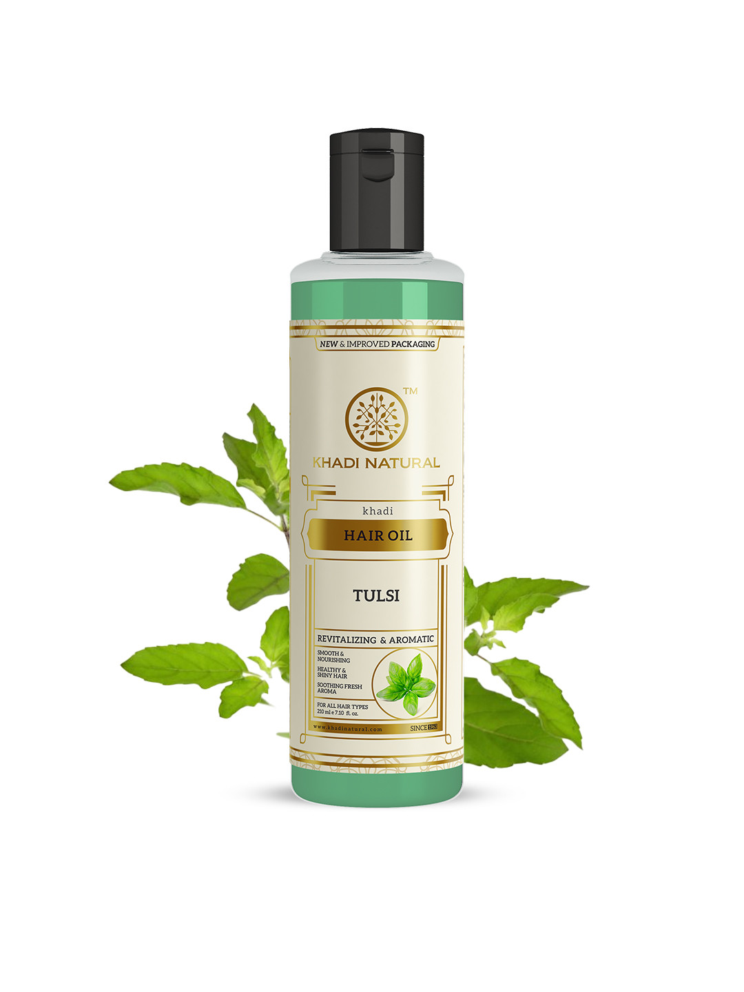 Khadi Natural Tulsi Hair Oil to Reduce Hair Fall - 210ml