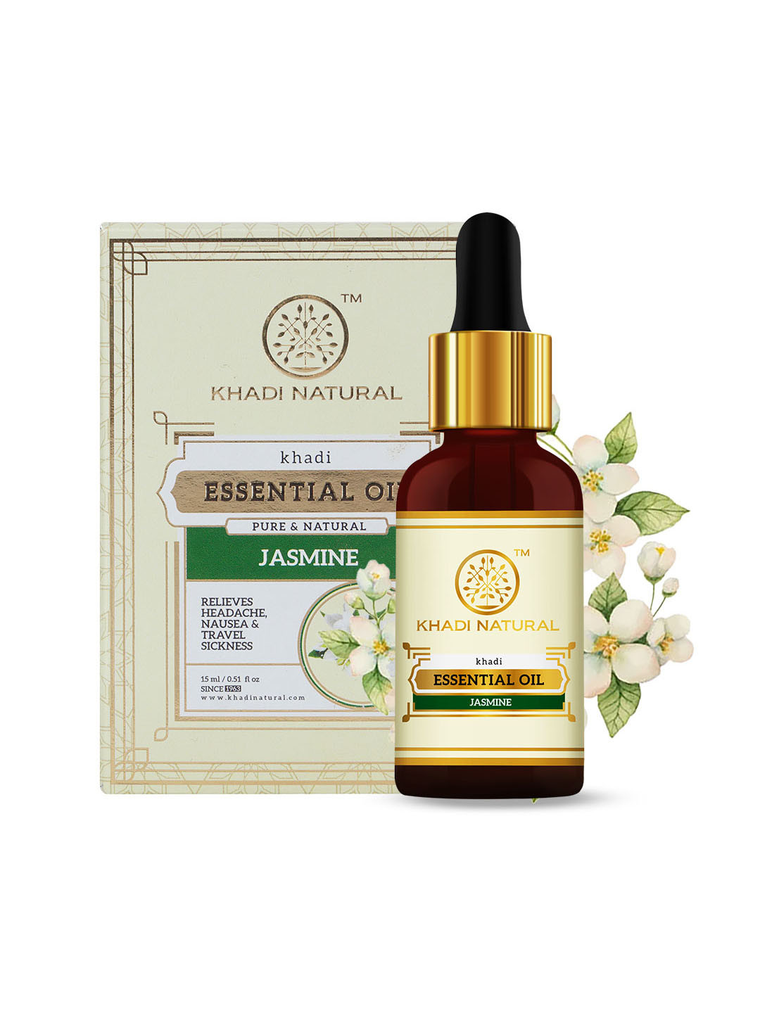 Khadi Natural Jasmine Massage Oil to Reduce Stress - 210ml