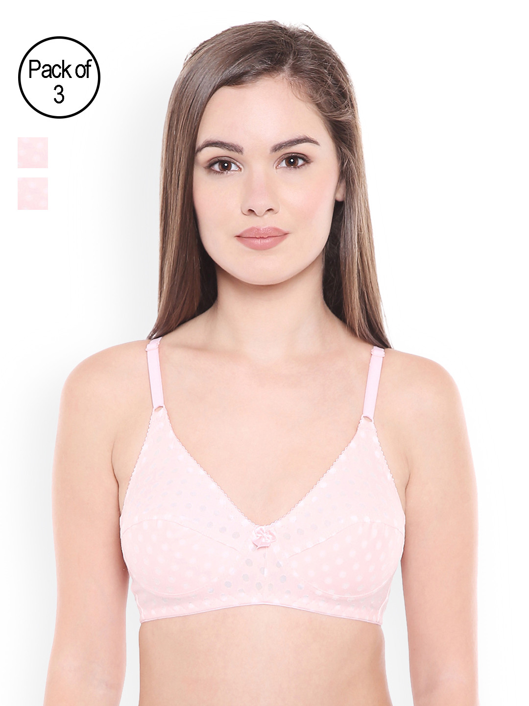 Bodycare Pack of 3 Peach Bras E1506PIPIPI