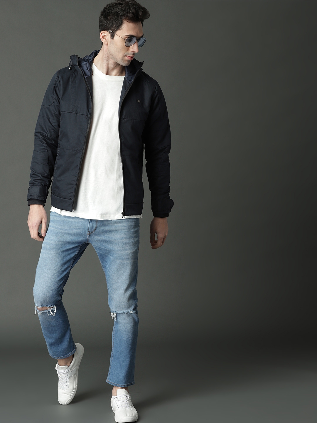 Hooded tailored jacket