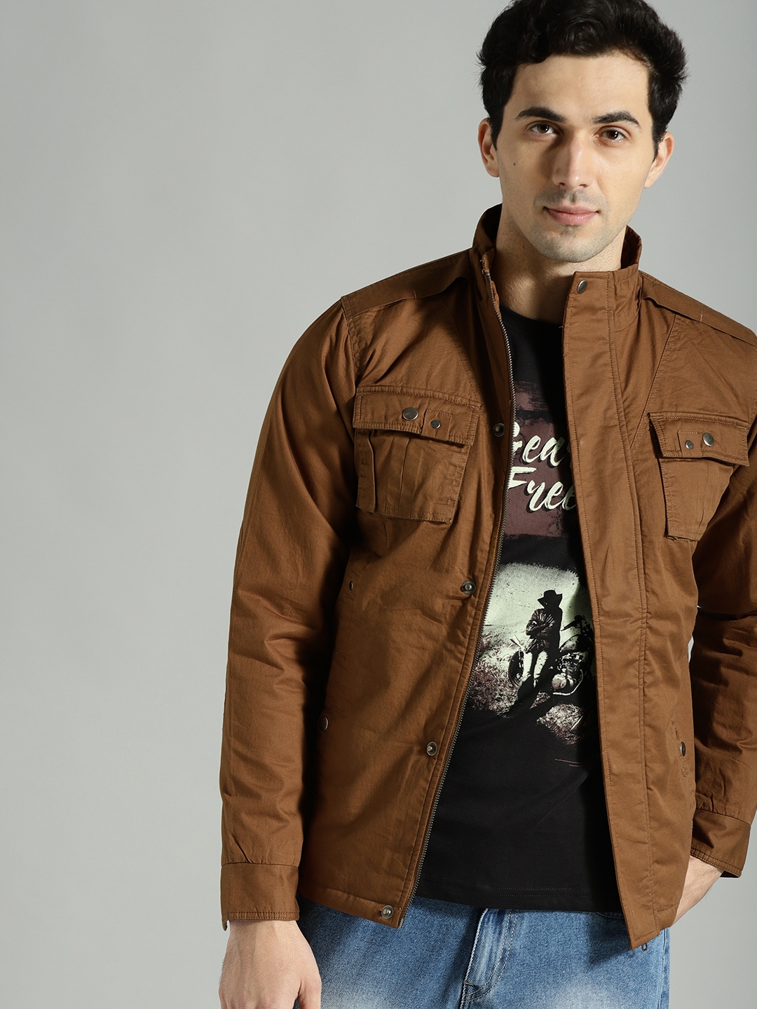 Jackets on clearance myntra