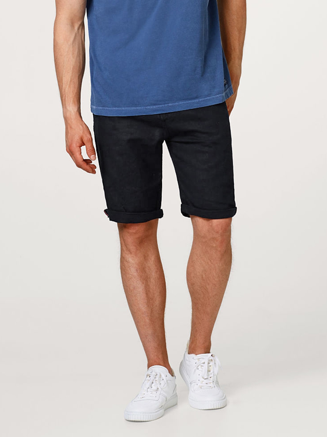 navy blue dress shorts