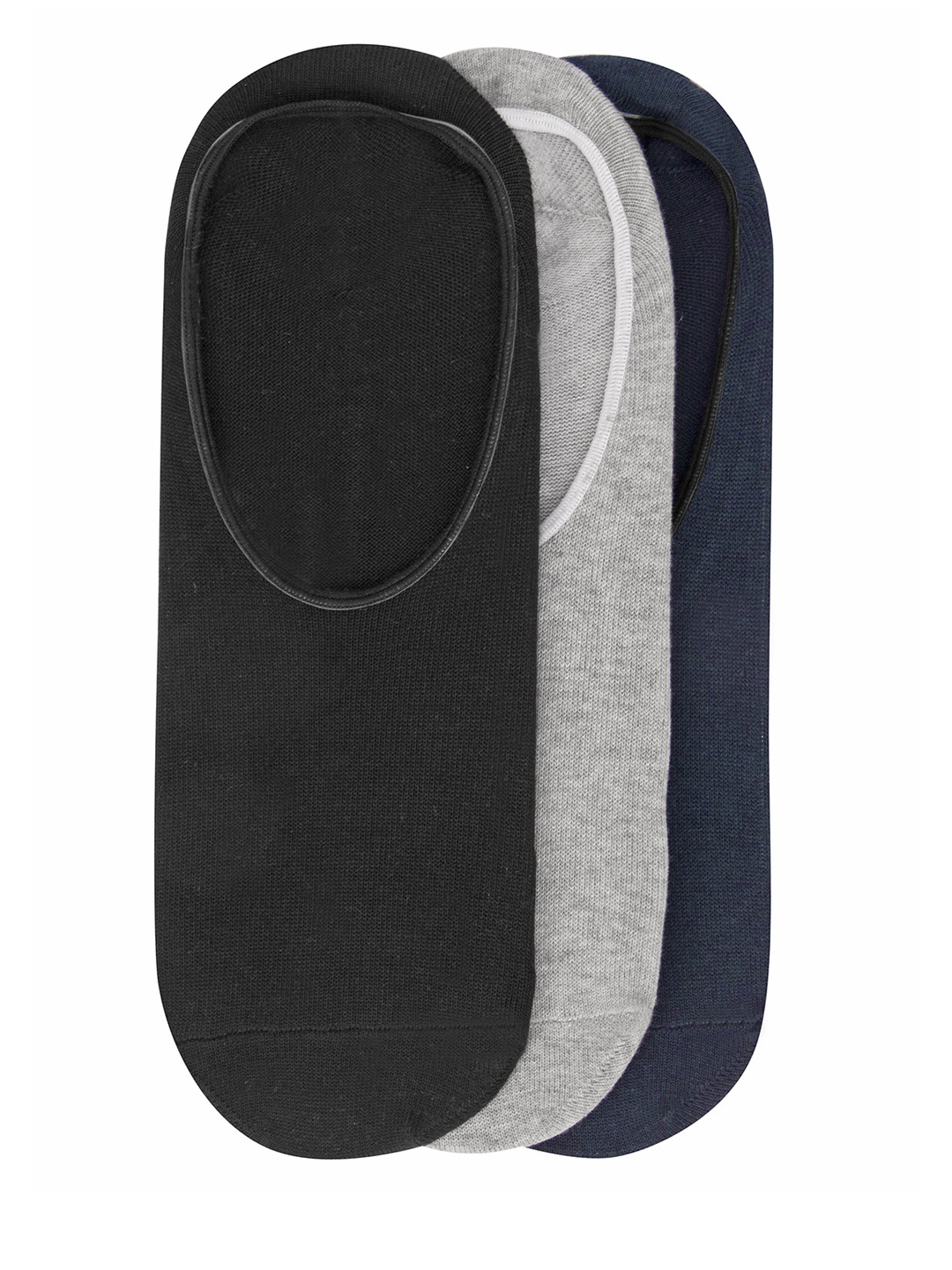 JUMP USA Men Pack of 3 Solid Shoeliner Socks