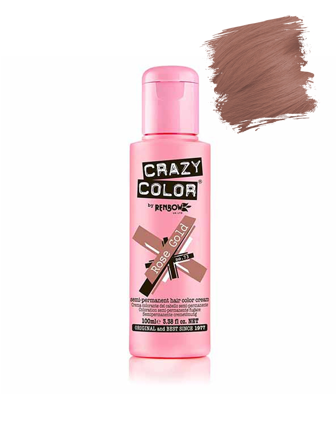 Buy Crazy Colour By Renbow Semi Permanent Hair Color Cream Rose Gold No.73  100 Ml - Hair Colour for Unisex 5490640