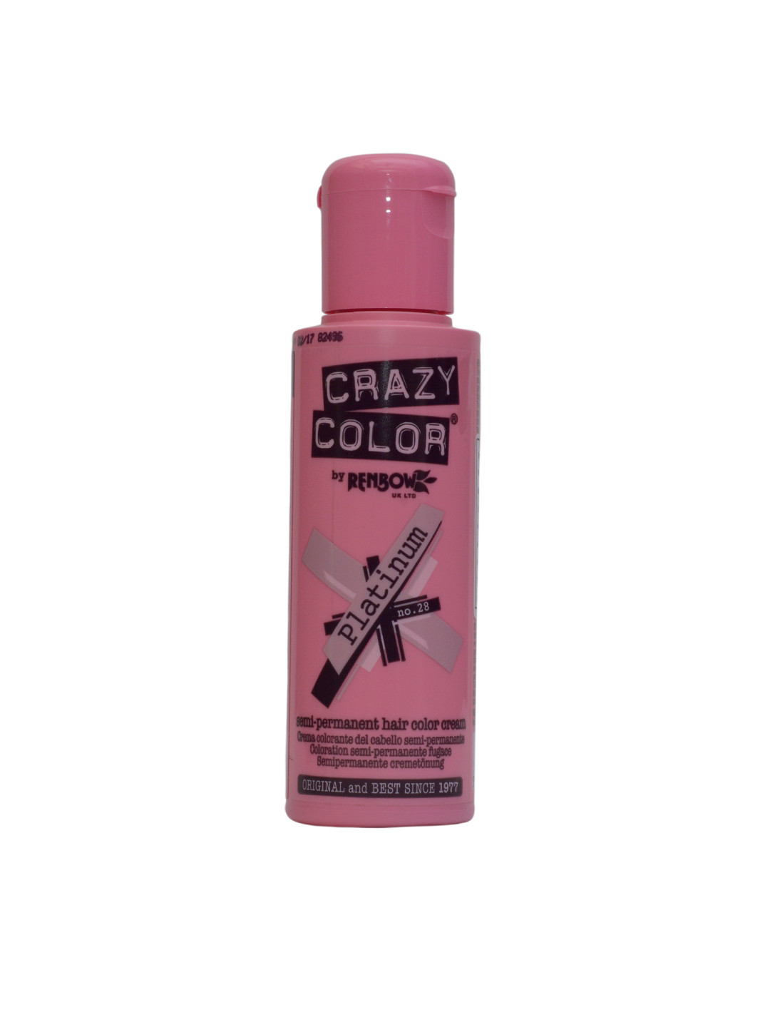 Crazy Color Unisex Platinum 28 Semi Permanent Hair Colour 100 Ml