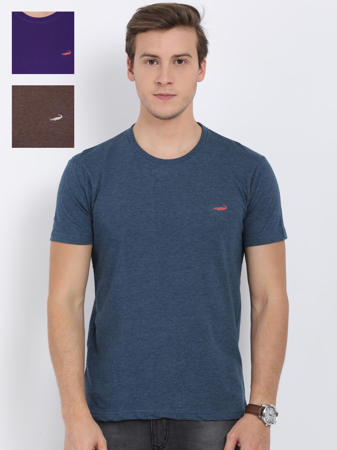 crocodile round neck t shirt