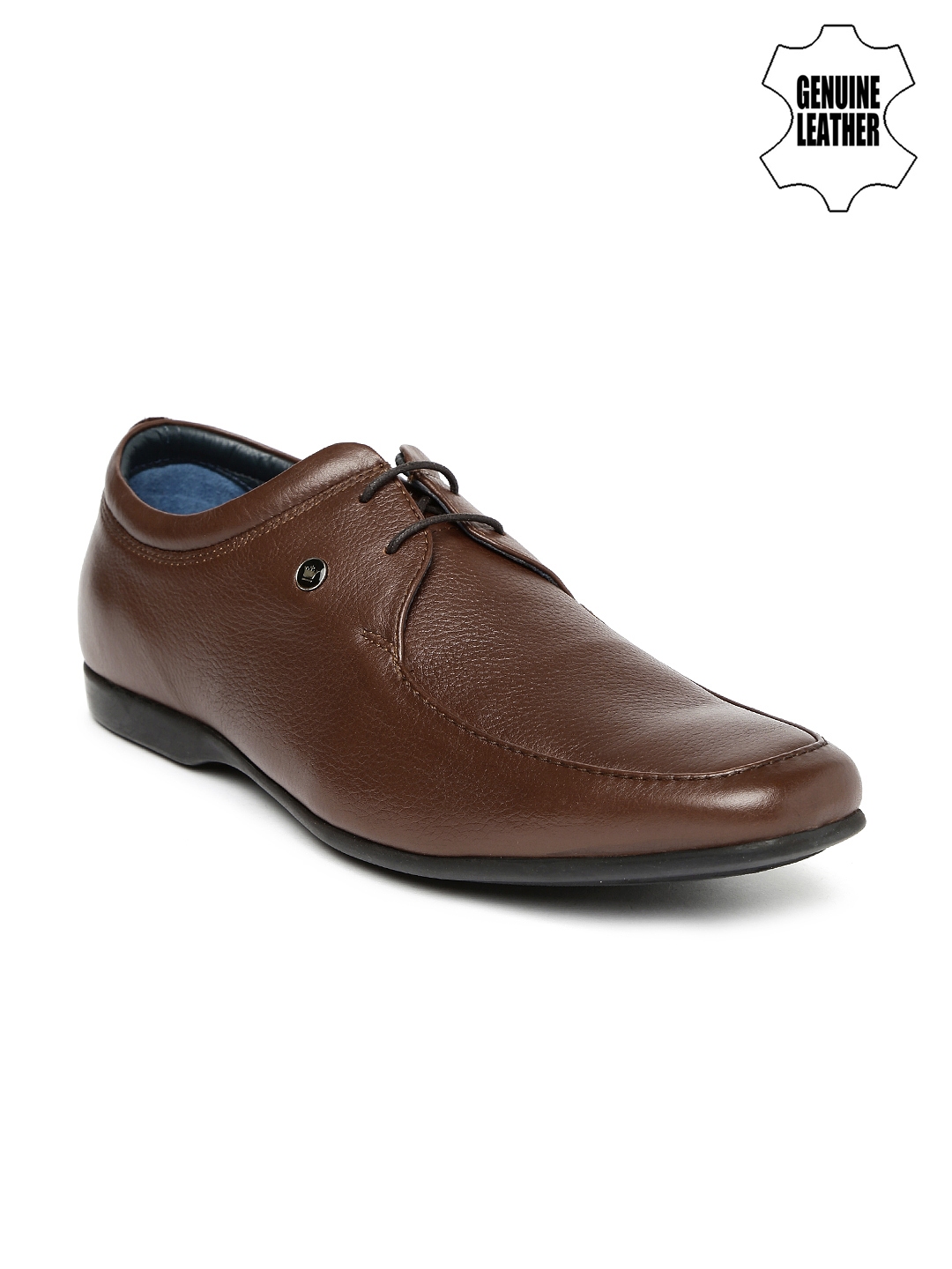 louis philippe men's derby leather formal shoes