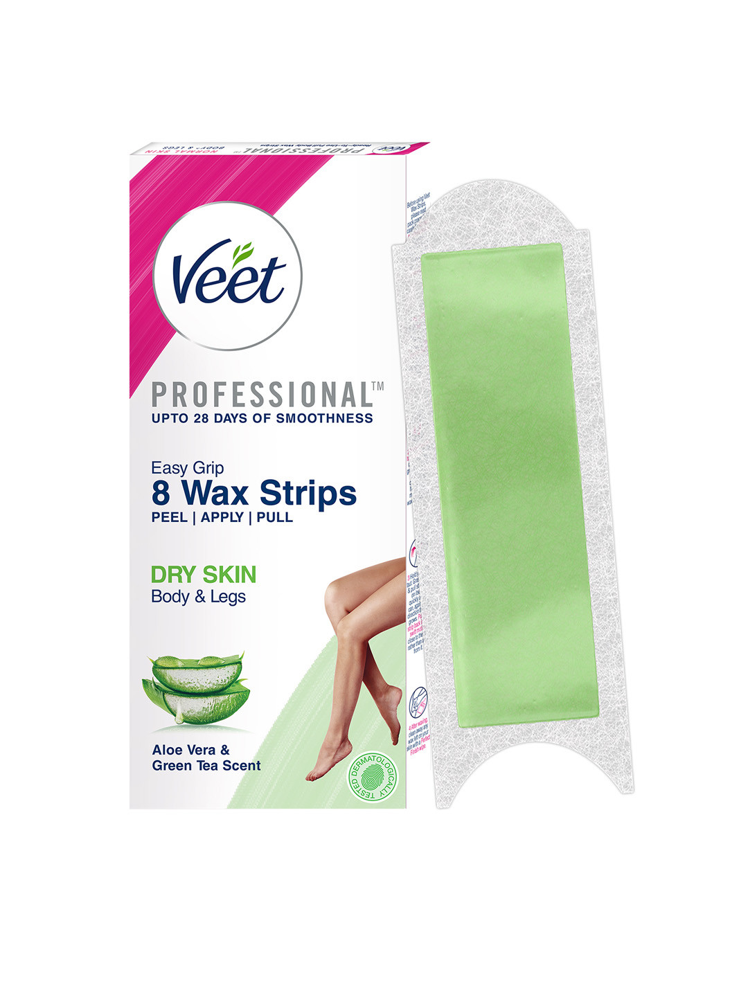 Veet Professional Waxing Strips for Dry Skin - 8 Strips