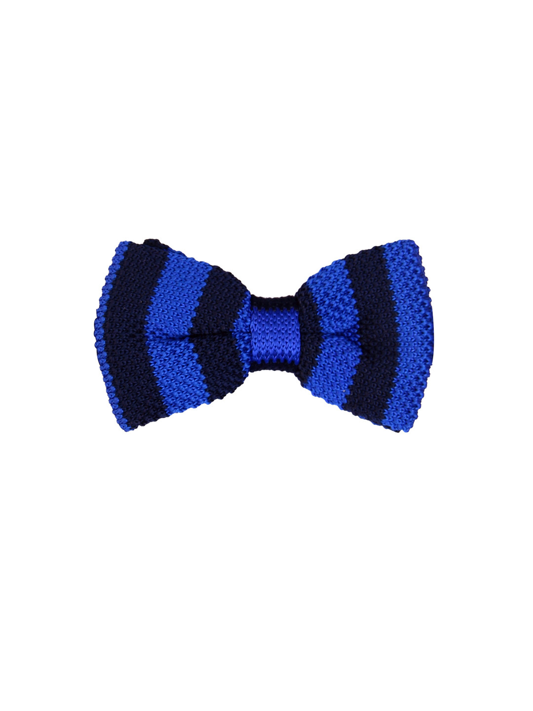 Tossido Blue & Navy Blue Woven Design Bow Tie