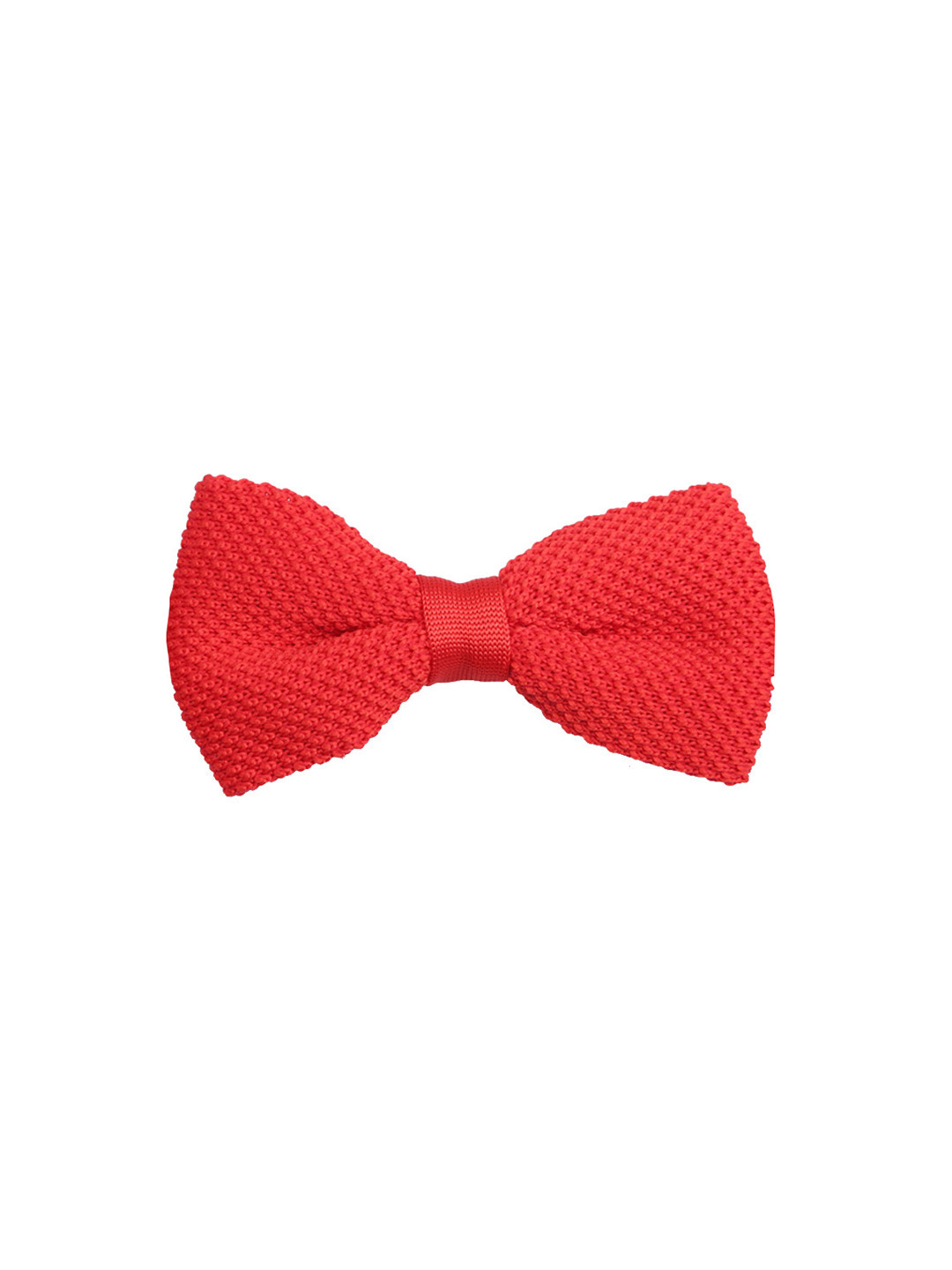 Tossido Red Woven Design Bow Tie