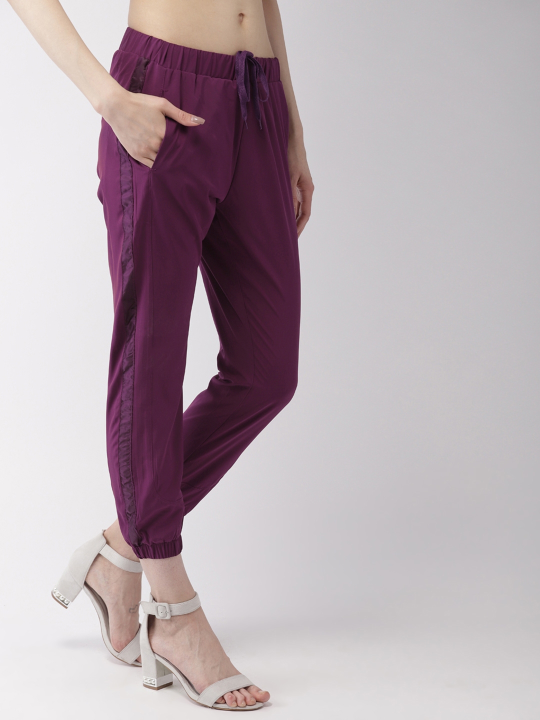 purple joggers womens