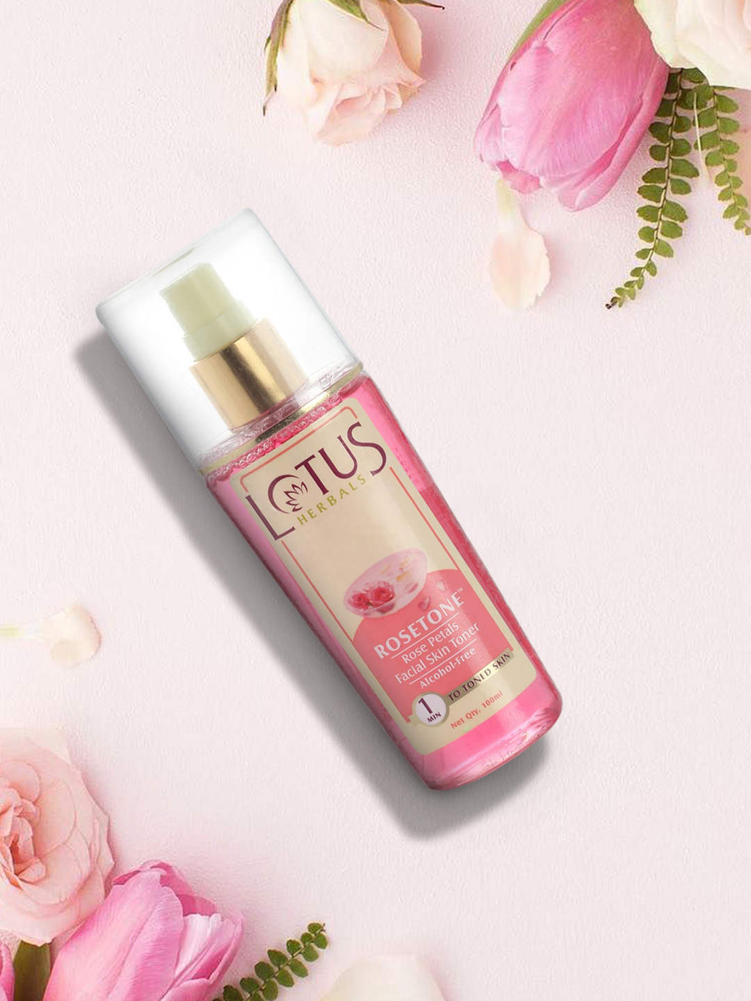 Lotus Herbals Sustainable Rosetone Facial Skin Toner with Tulsi Leaves