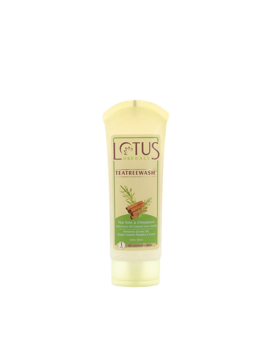 Lotus Herbals Sustainable Tea Tree Cinnamon Anti Acne Oil Control Face Wash 120 g