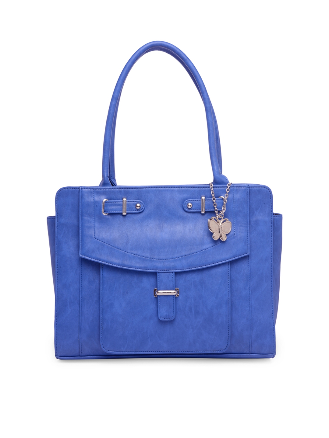 Erflies Blue Solid Handheld Bag Handbags For Women