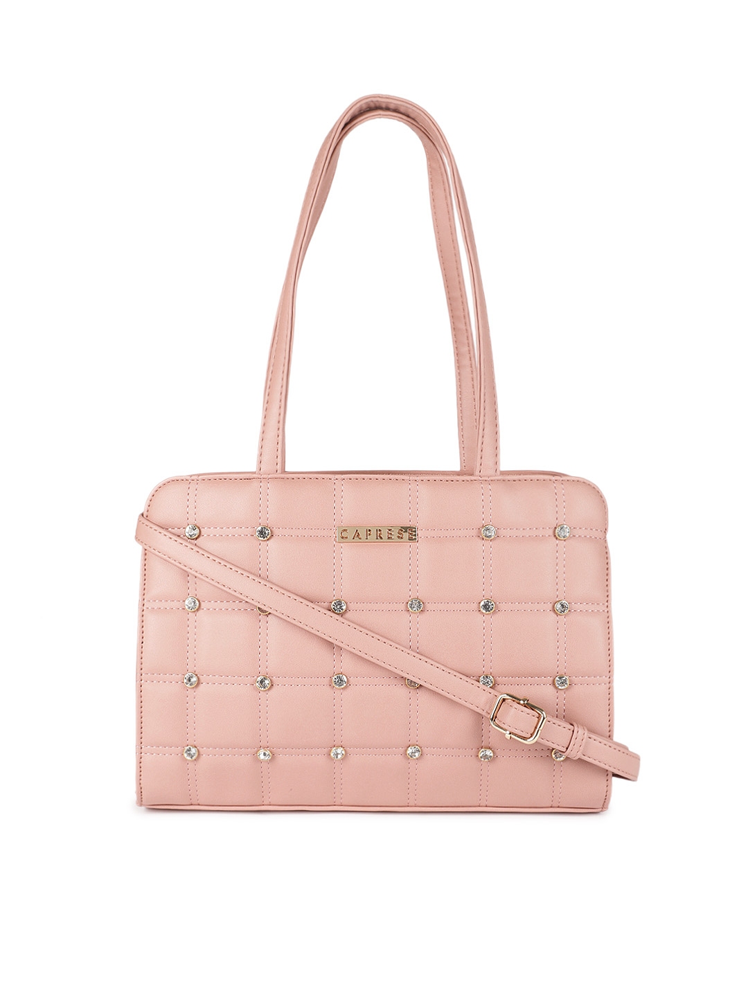 Caprese pink solid handheld bag sale