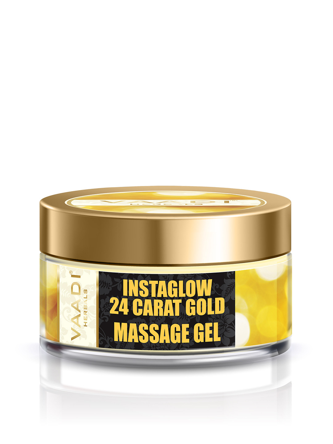 Vaadi Herbals Unisex 24 Carat Gold Dust & Grape Seed Extract Gold Massage Gel