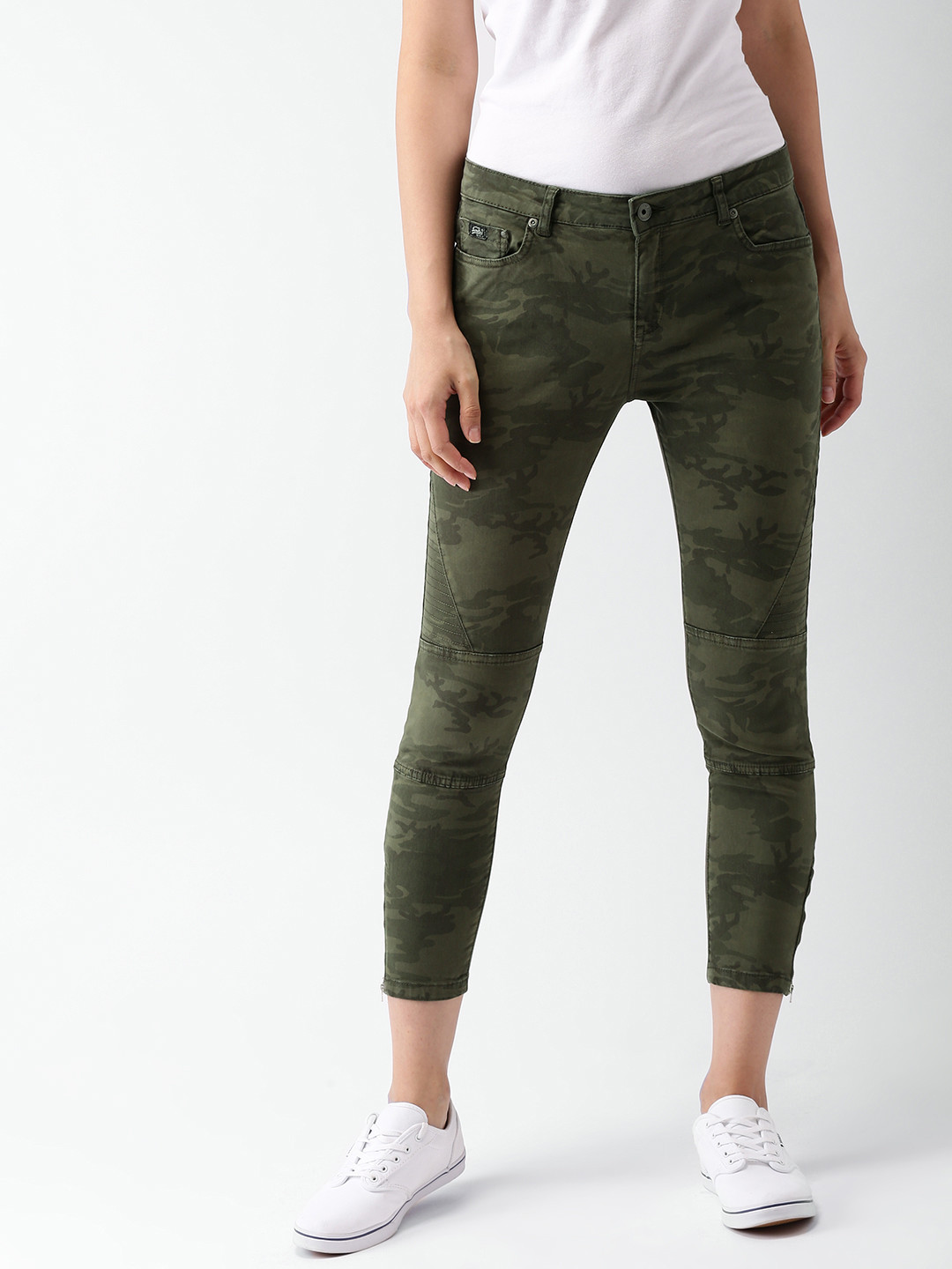 green skinny trousers womens