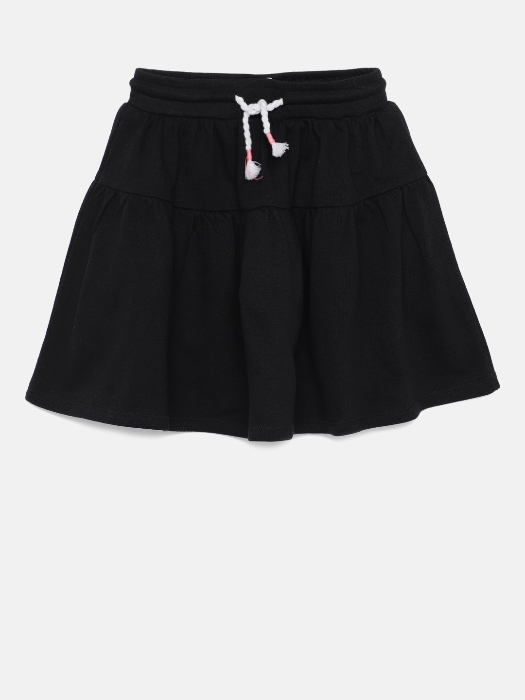 Buy Juniors By Lifestyle Girls Black Solid Flared Skirt Skirts