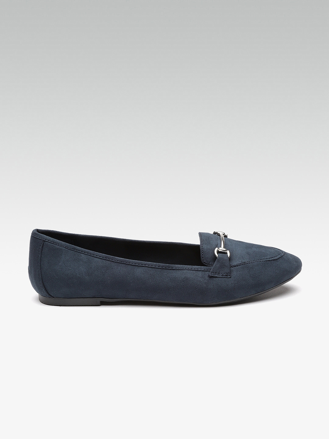 navy blue flat shoes