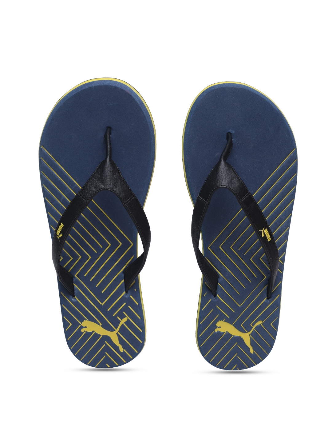 puma blue thong flip flop