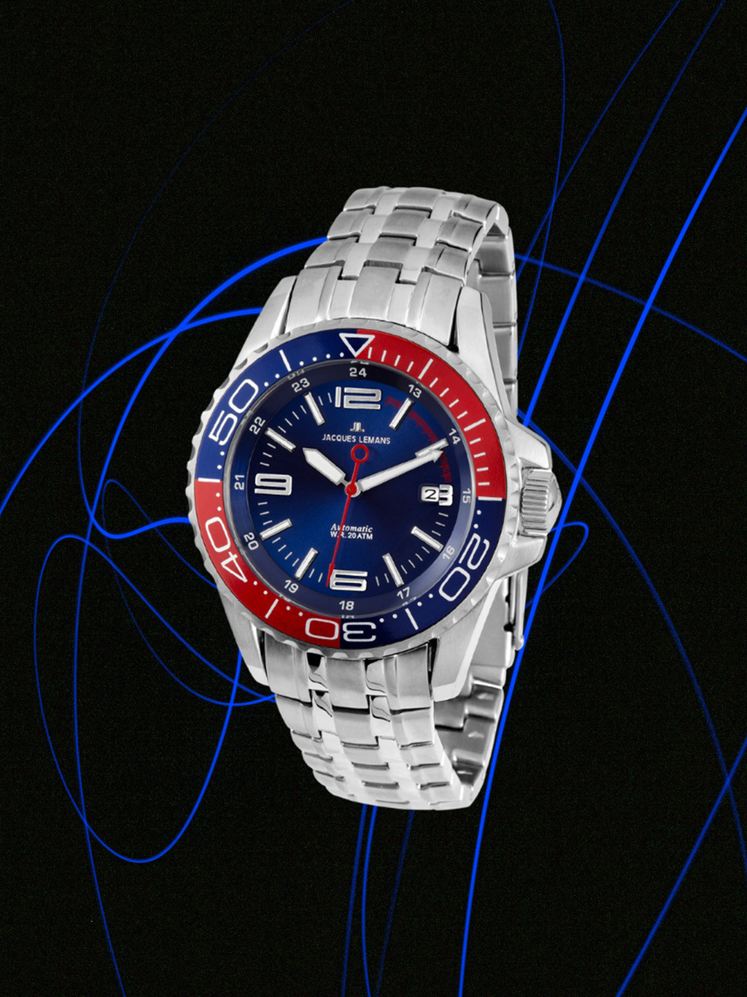 Jacques Lemans Men Blue Analogue Watch 1-1353F