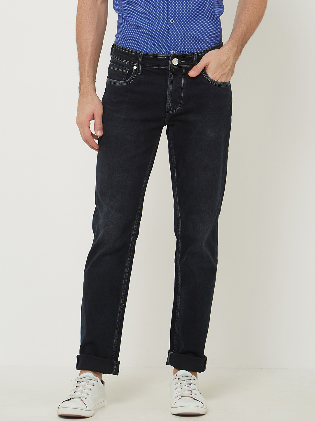 Buy Lawman Pg3 Men Black Slim Fit Mid 