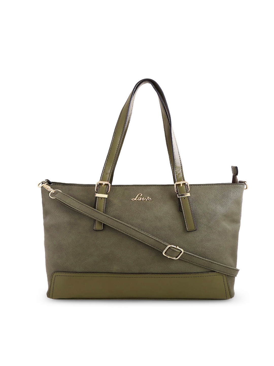 Buy Lavie Olive Green Solid Shoulder Bag Handbags for Women