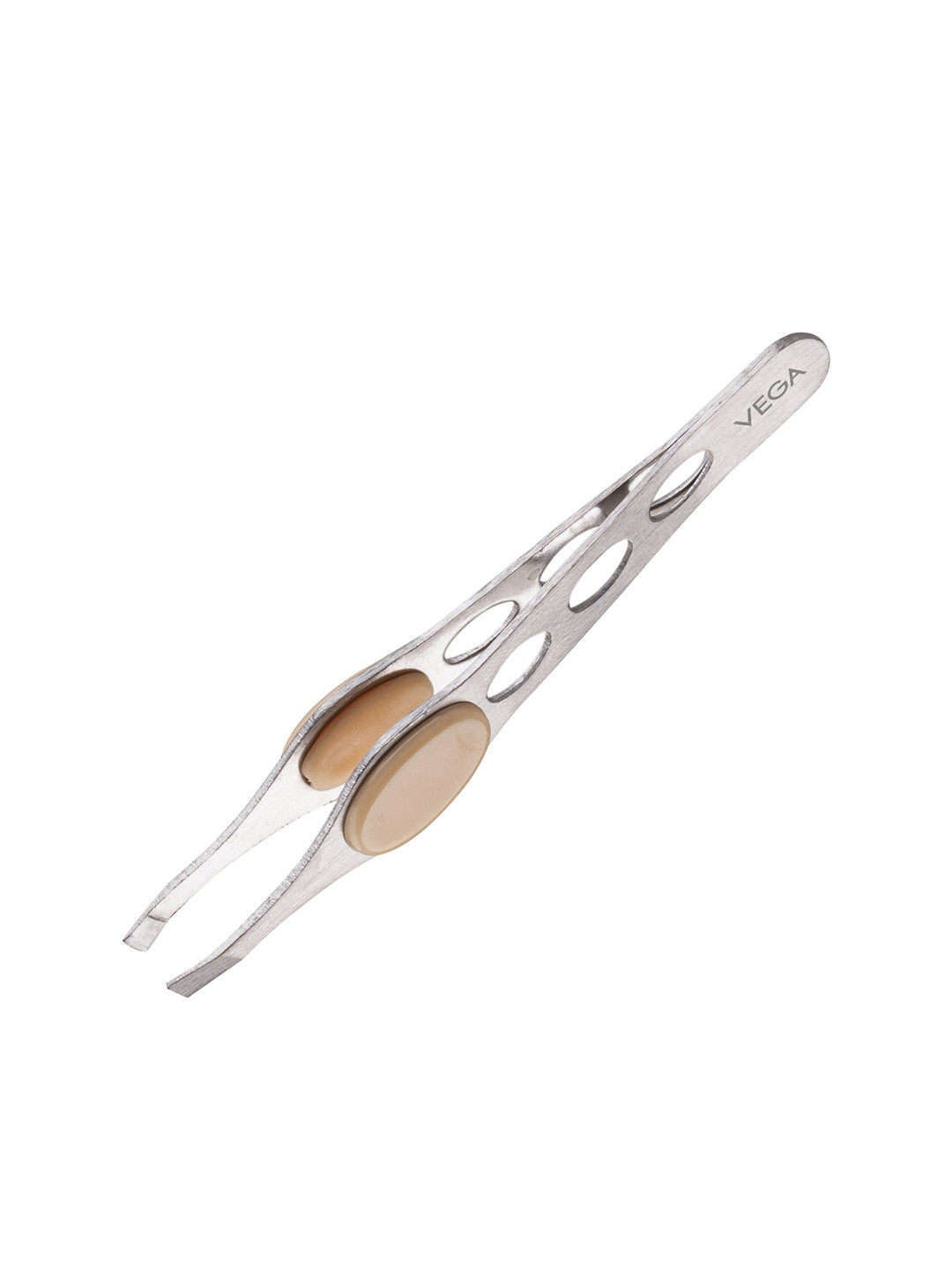 VEGA Square Tip Tweezer with Rubber Grip TW-04