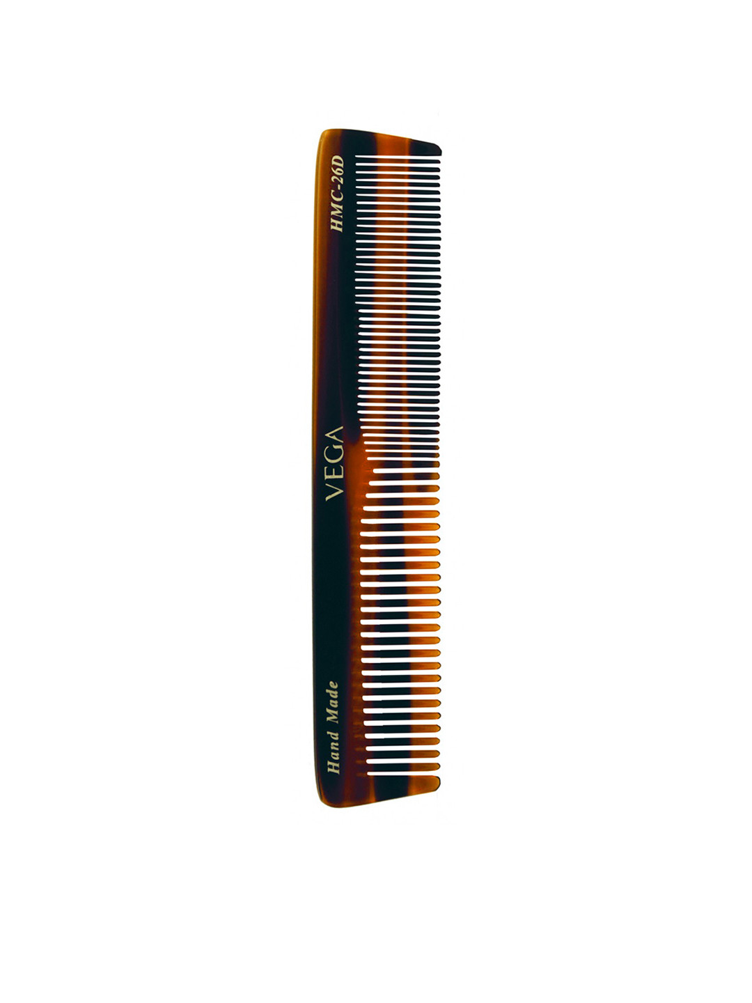 VEGA Unisex Brown Graduated Handmade Dressing Hair Comb
