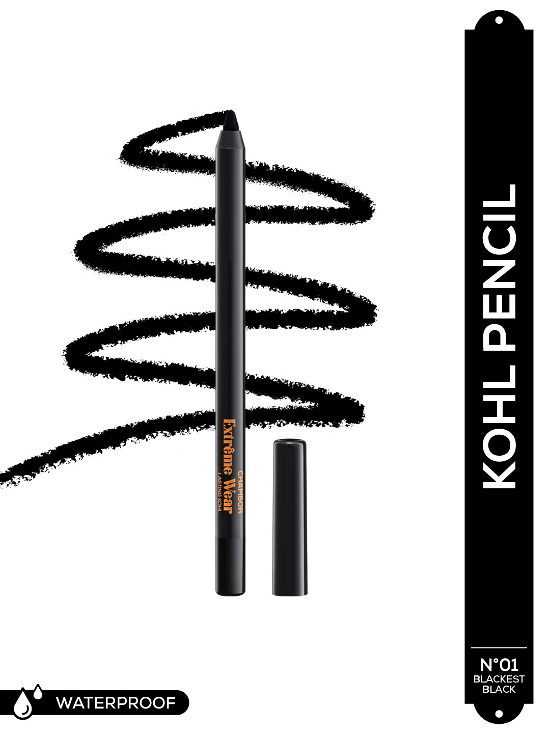 Chambor Extreme Wear Lasting Kohl 1.2 g - Blackest Black