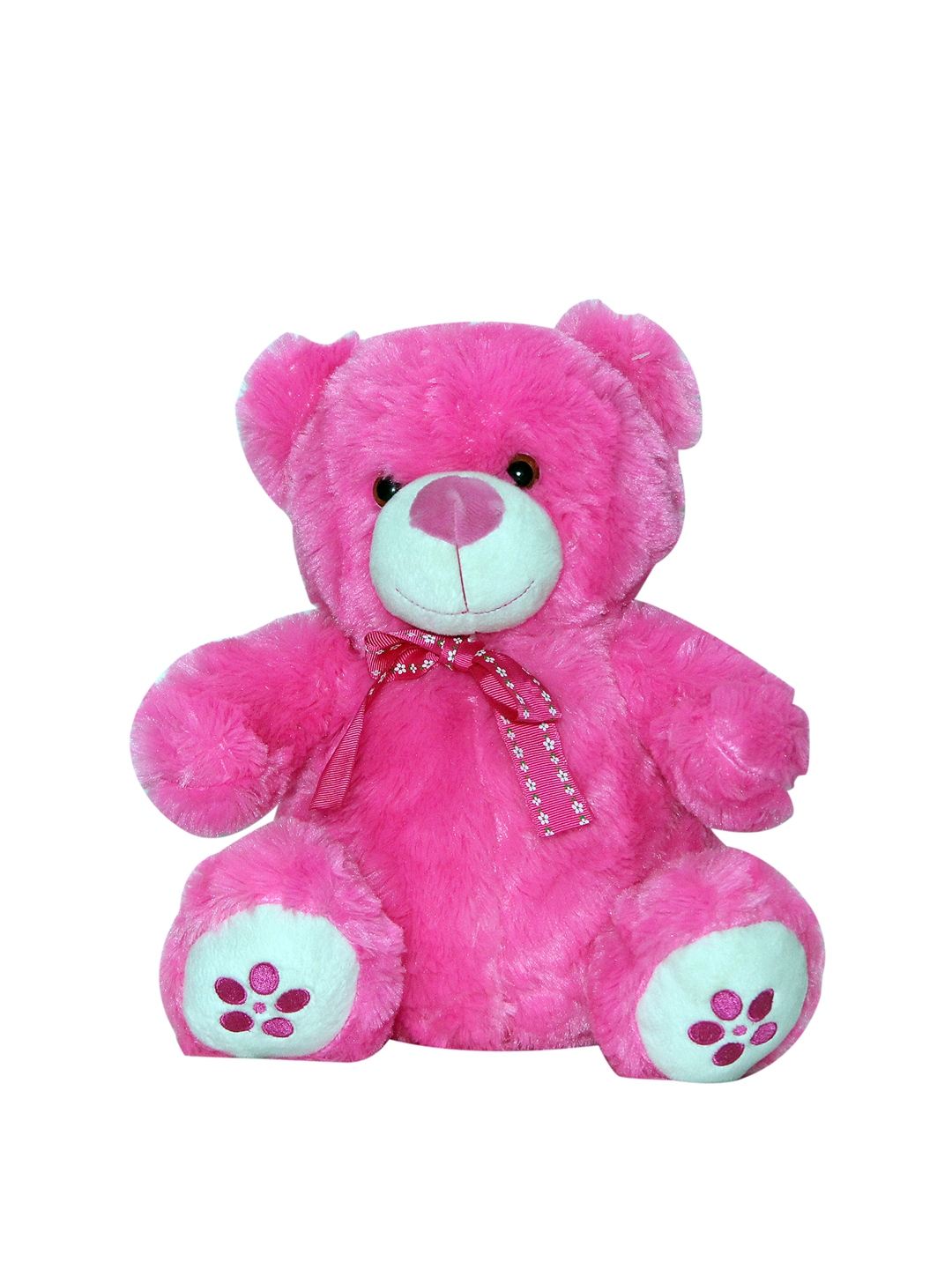 Buy Softbuddies Pink & White Flower Paw Bear Soft Toy - Soft Toys ...