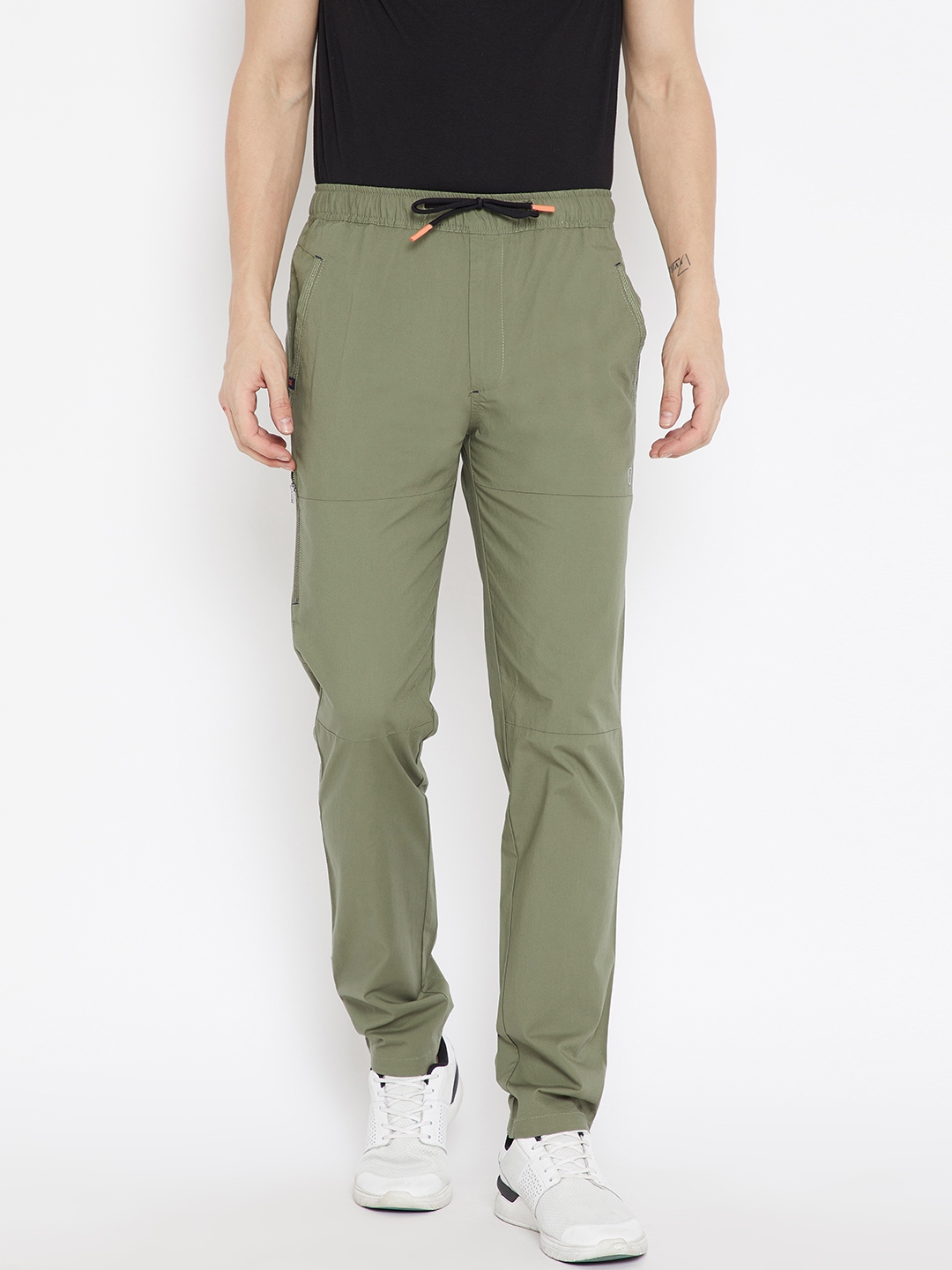 Buy Monte Carlo Men Olive Green Regular Fit Solid Trousers  Trousers for  Men 6159621  Myntra