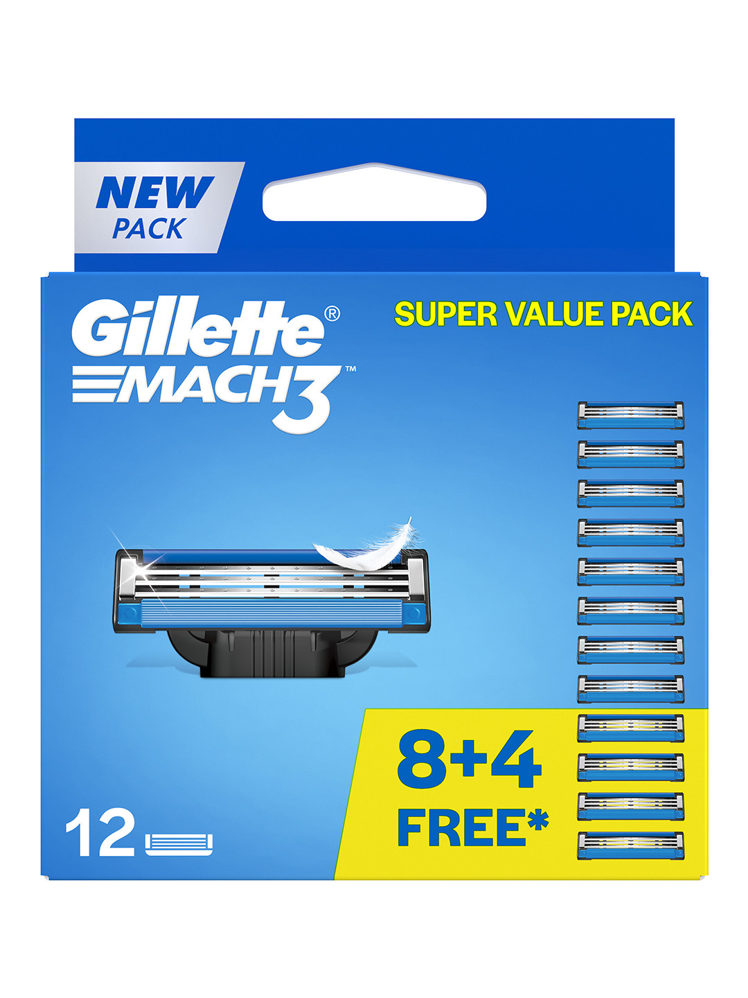 Gillette Men Mach3 Set of 12 Shaving Blades