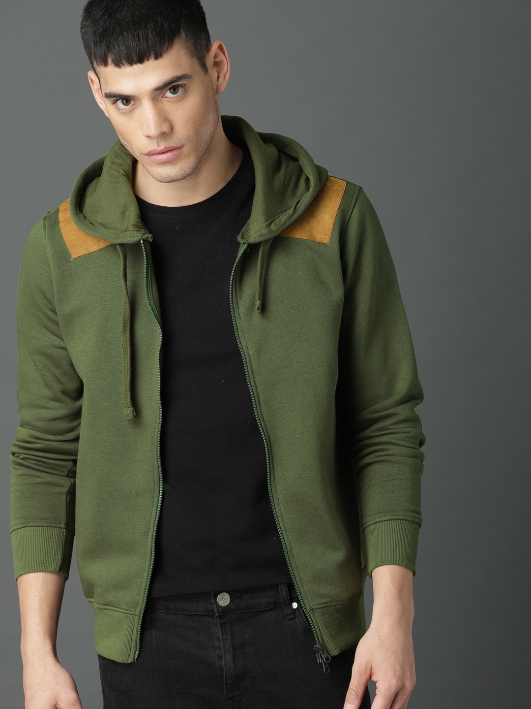 roadster olive green sweatshirt