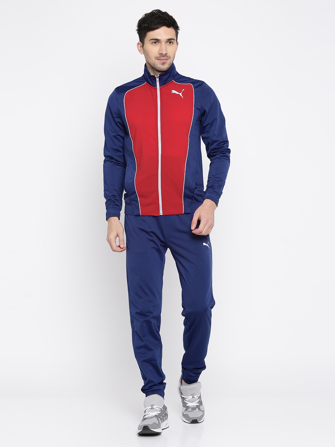 navy blue puma sweatsuit