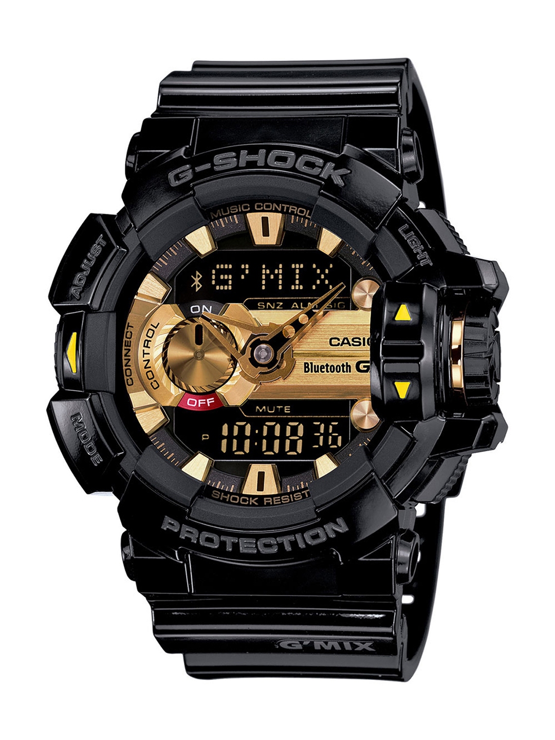 G shock watches black gold top