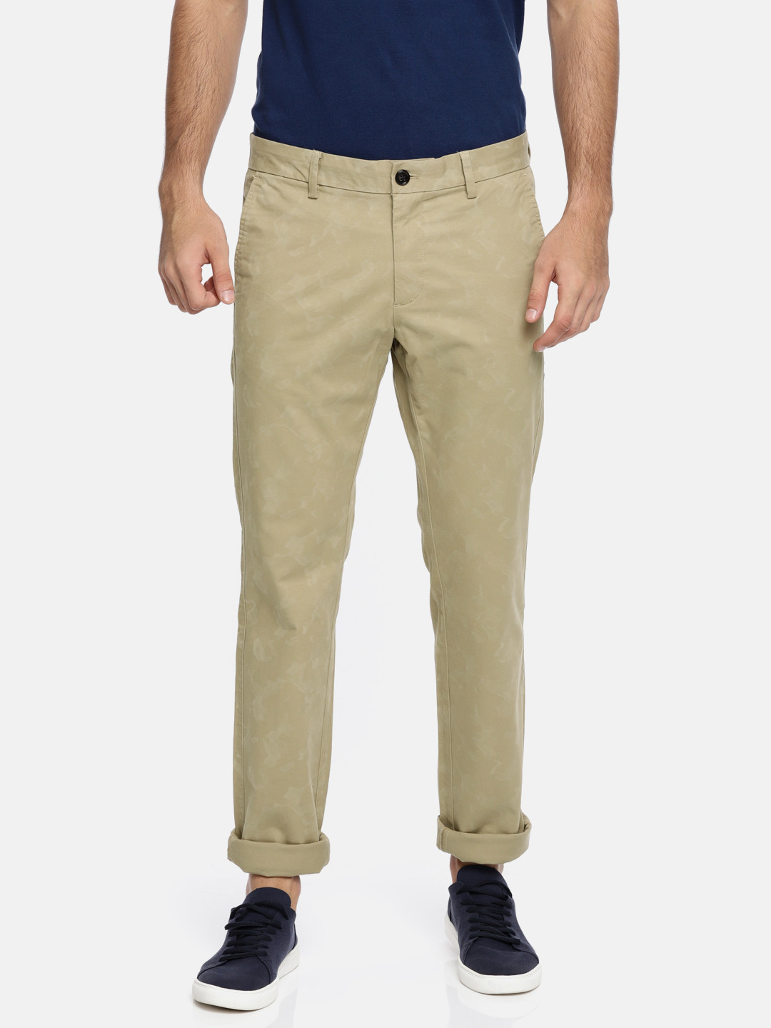 mens printed chinos