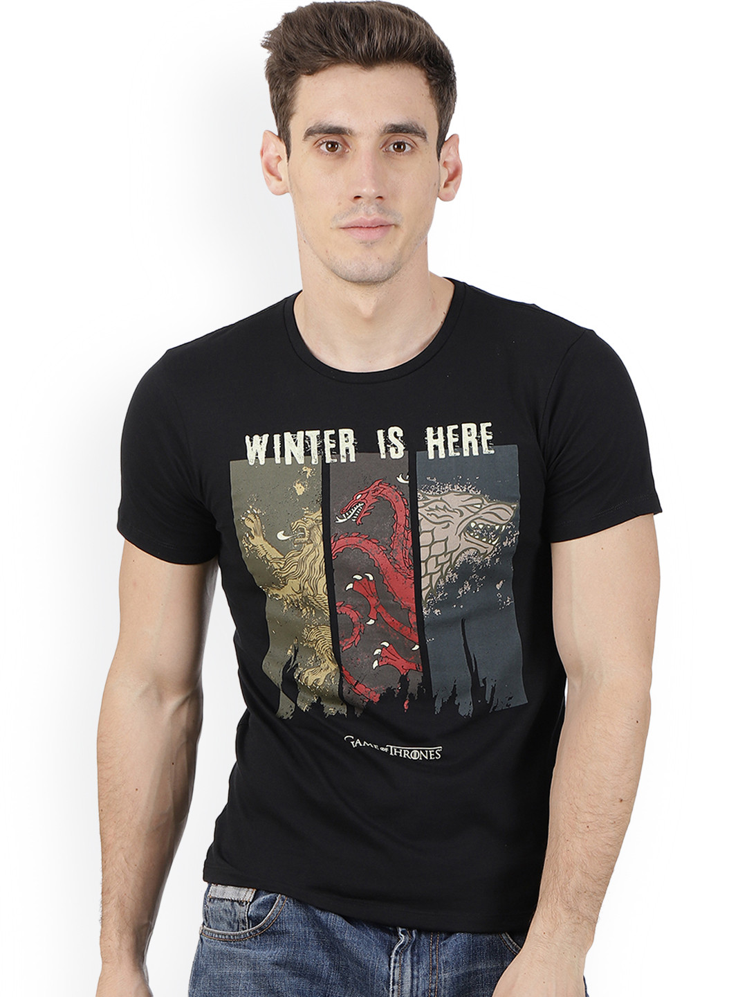 Game of thrones t shirt myntra clearance