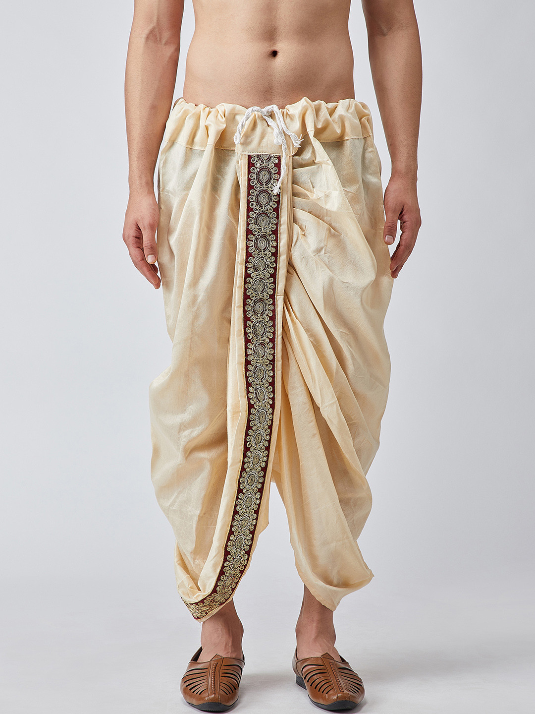 SOJANYA Men Beige Dhoti Pants
