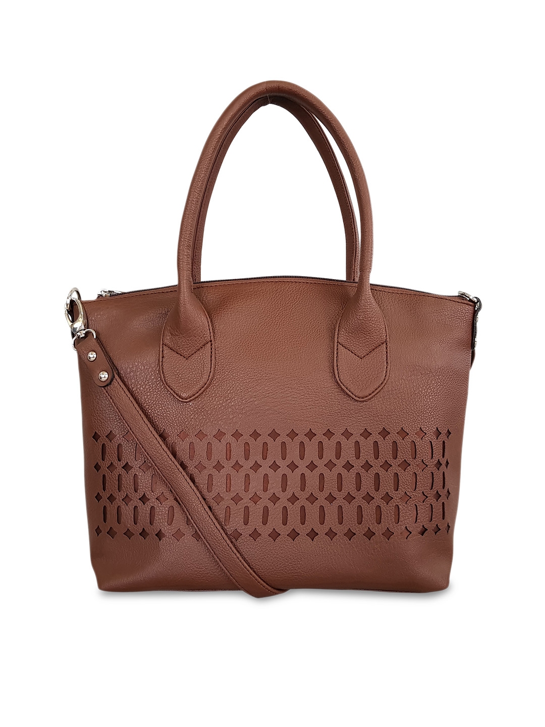 Buy Toteteca Brown Solid Shoulder Bag Handbags for Women 6519074