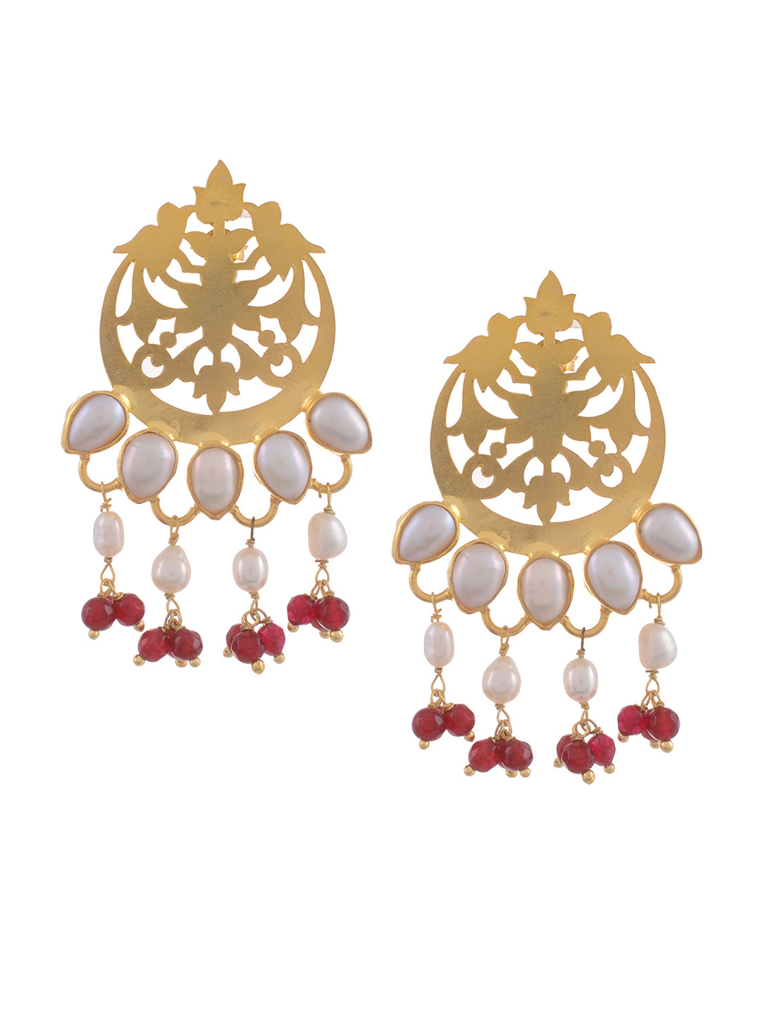 Silvermerc Designs 22-Karat Gold-Plated & Red Sterling Silver Classic Drop Earrings