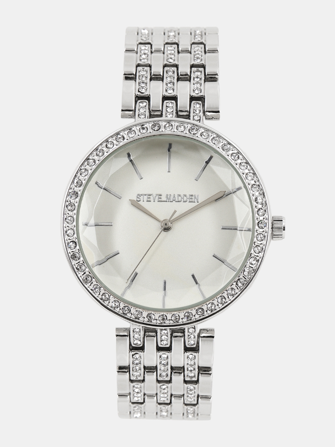 Buy Steve Madden Women Silver Toned Analogue Watch SMW175PK OR Watches for Women 6527634 Myntra